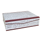 Preview: Music box and notebook box from Papeterie Schreibweise with burgundy linen and music paper